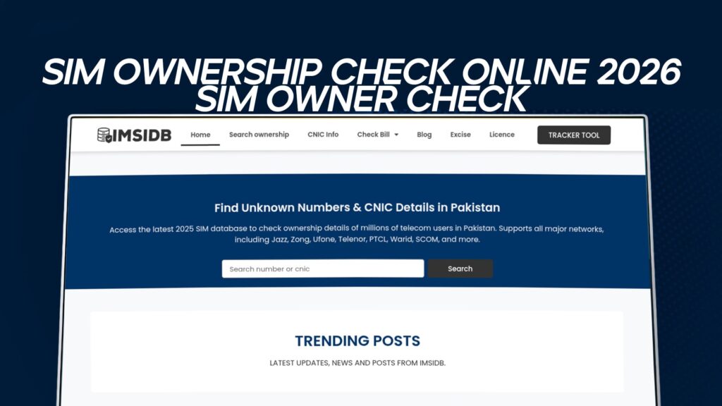 SIM Ownership Check Online 2026 - Sim Owner Check