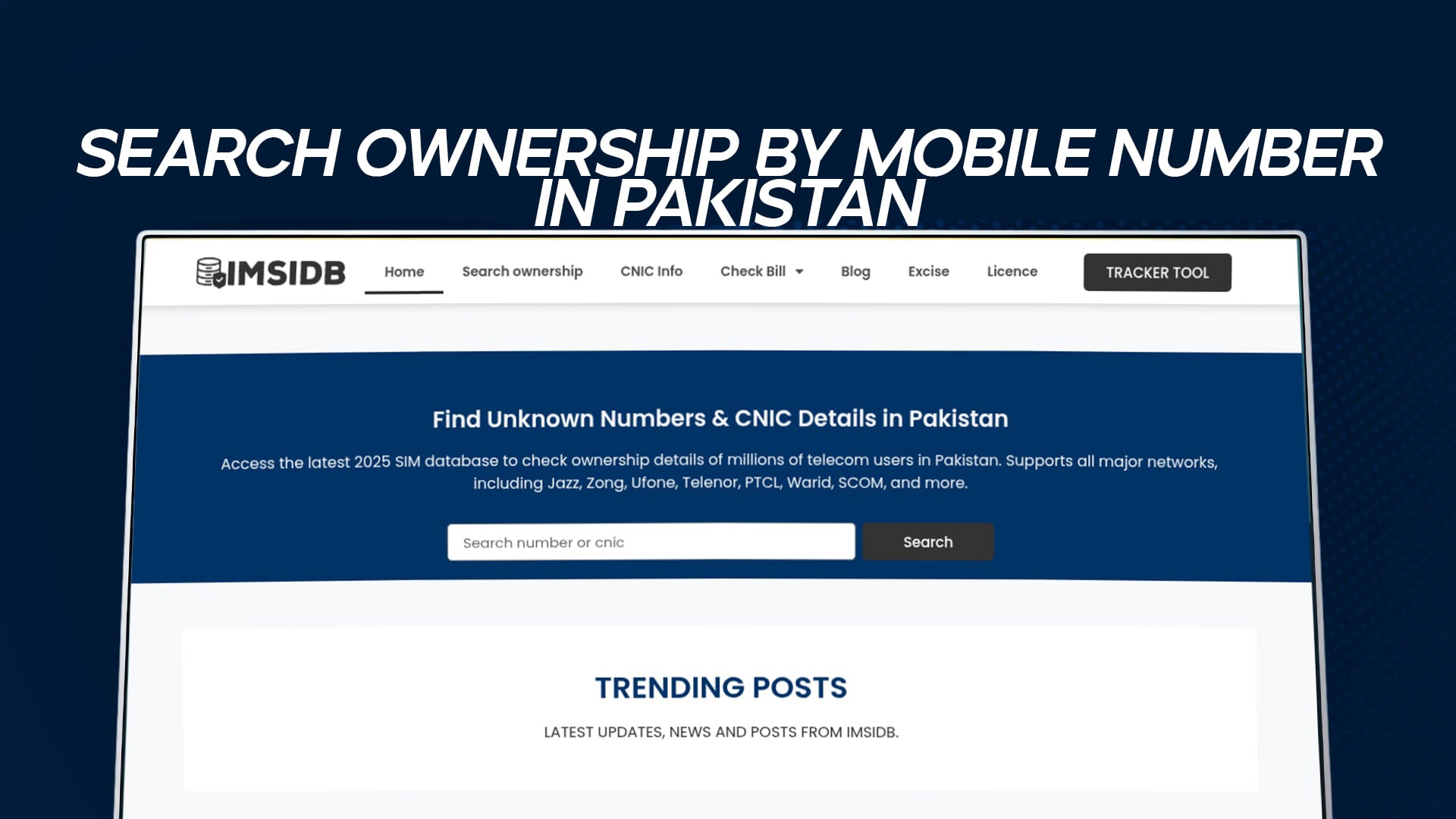Search Ownership by Mobile Number in Pakistan