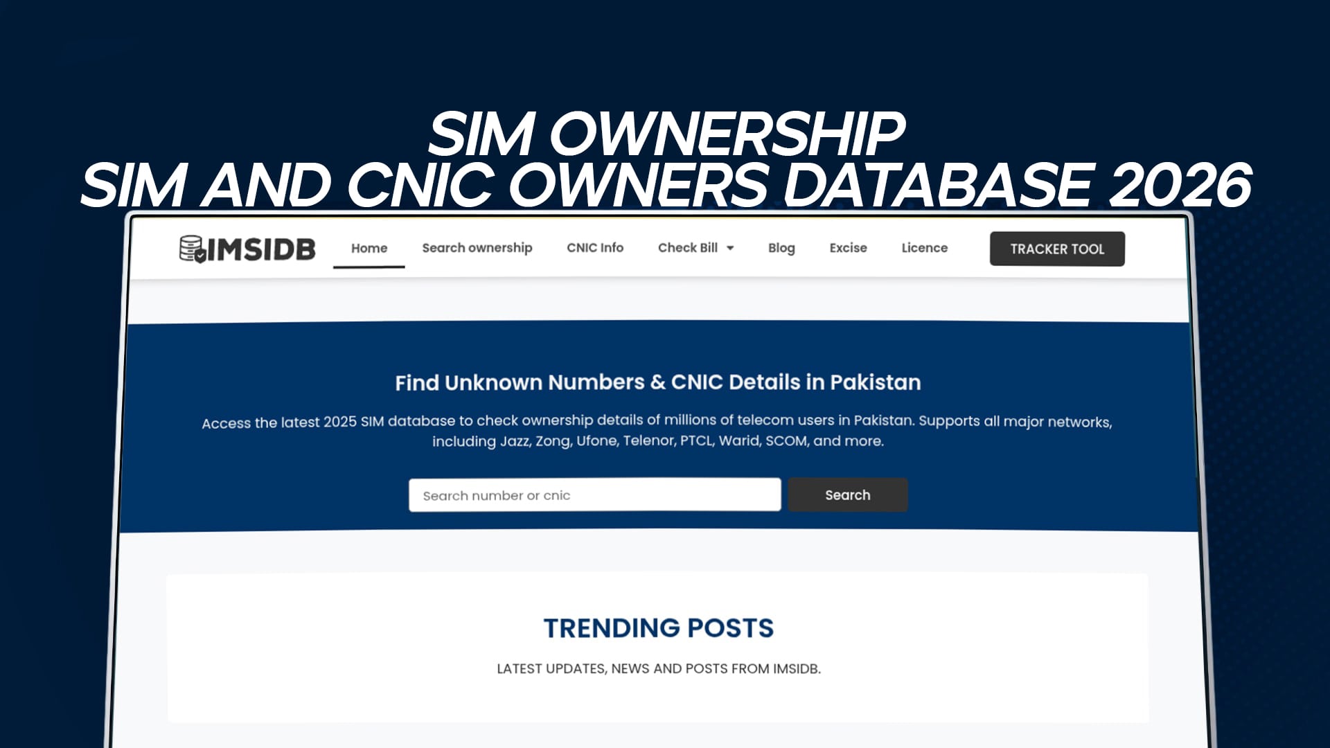 SIM Ownership- SIM and CNIC Owners Database 2026