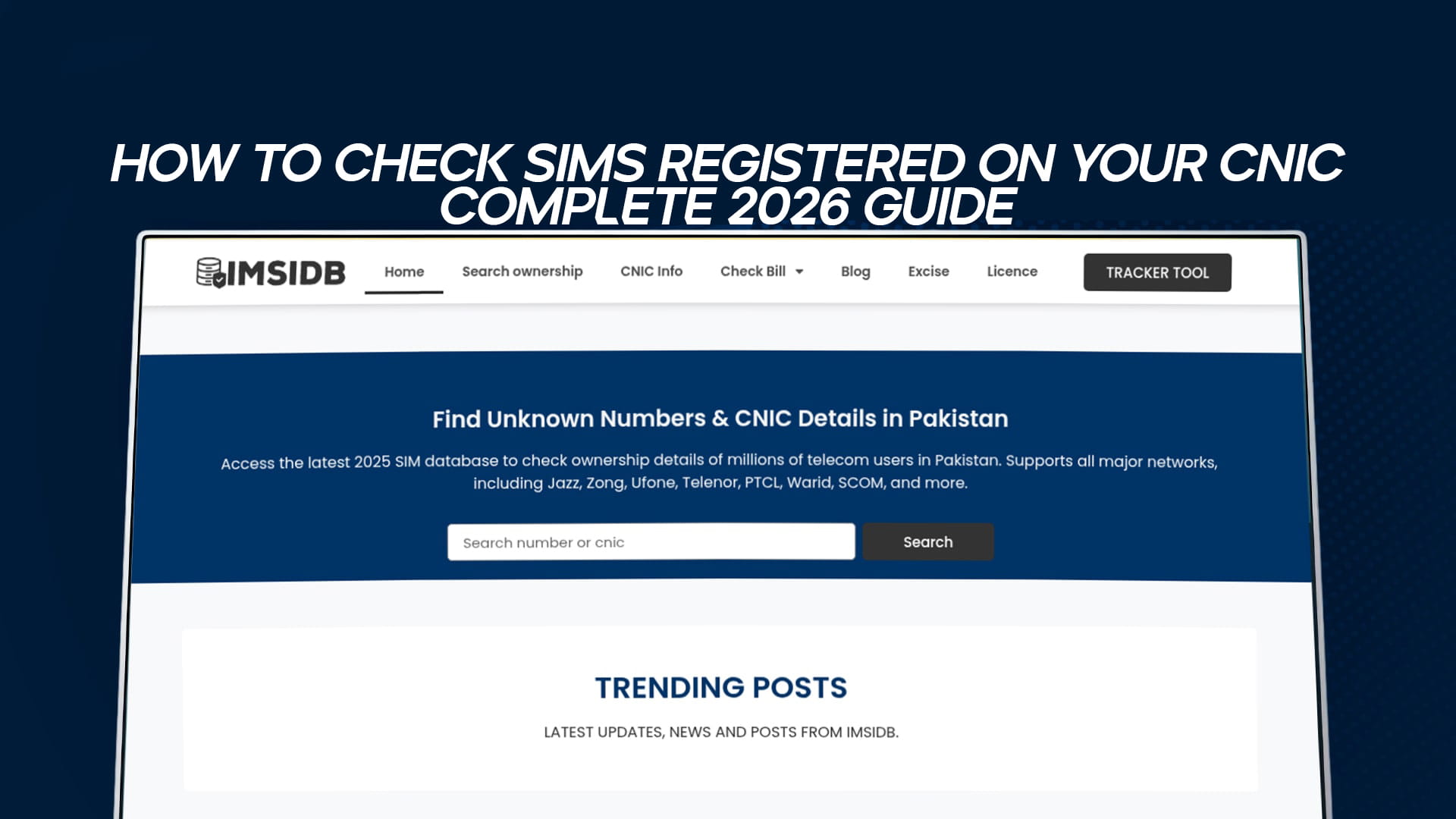 How to Check SIMs Registered on Your CNIC — Complete 2026 Guide